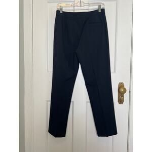 Lafayette 148 Women's 6P Wool Dress Pants Black Front Pleat Work Trousers Career